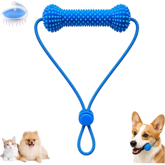 Dual-Action Canine Dental Prop, Indestructible & Reusable, Dog Mouth Opener for Teeth Cleaning, Dog Dental Chews Toy for Small Medium Large Dogs (1 PCS)