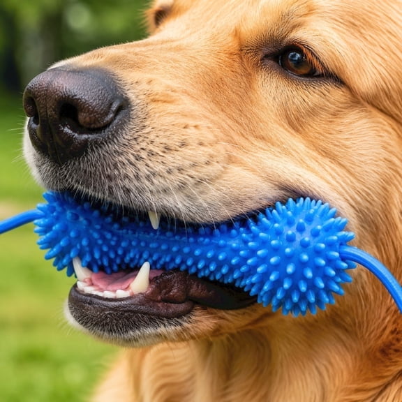 Dual-Action Canine Dental Prop, Reusable Dog Dental Chew Toy, Teeth Cleaning Tool, Pet Oral Care Accessory Suitable for Small, Medium and Large Dogs for Teeth Brushing