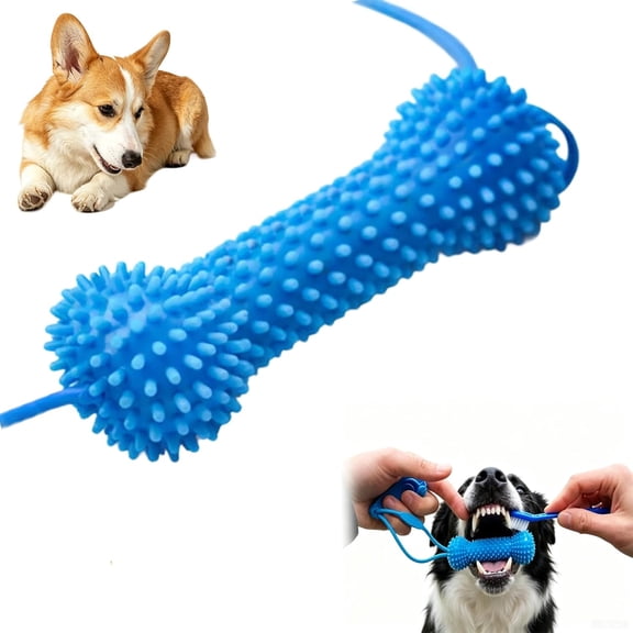 Dual-Action Canine Dental Prop, Reusable Dog Dental Chew Toy, Teeth Cleaning Tool, Pet Oral Care Accessory Suitable for Small, Medium and Large Dogs for Teeth Brushing