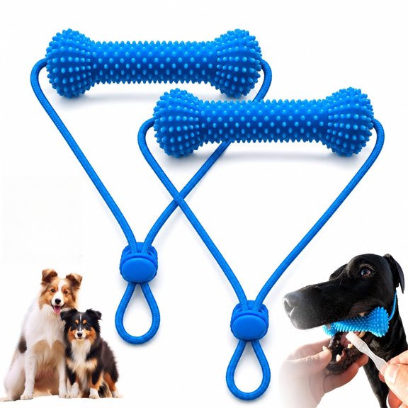 Dual-Action Dog Dental Chew Toy – Reusable Teeth Brushing Tool for Small, Medium & Large Dogs, Easier Pet Oral Care