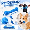 thumbnail image 1 of Dual-Action Dog Dental Prop, Dog Teeth Cleaning Toy for Easy Teeth Brushing, BPA Free Rubber Dog Dental Chew Toy, Pet Oral Care Accessory for Small Medium Large Dogs (1pc), 1 of 8