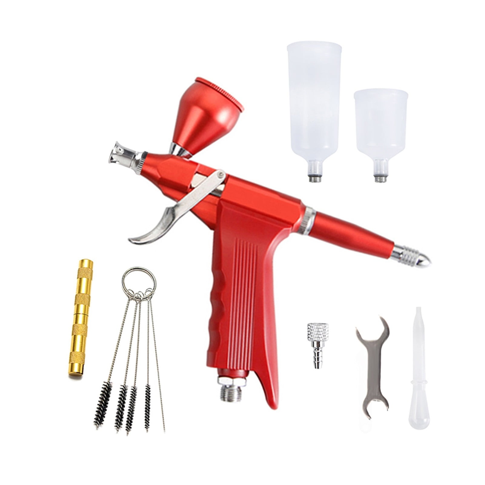 Dual Action Easy Clean Use Trigger Simple Disassembly 20 40 CC Cup High Capacity Airbrush Gun With Hose ,Versatile applications