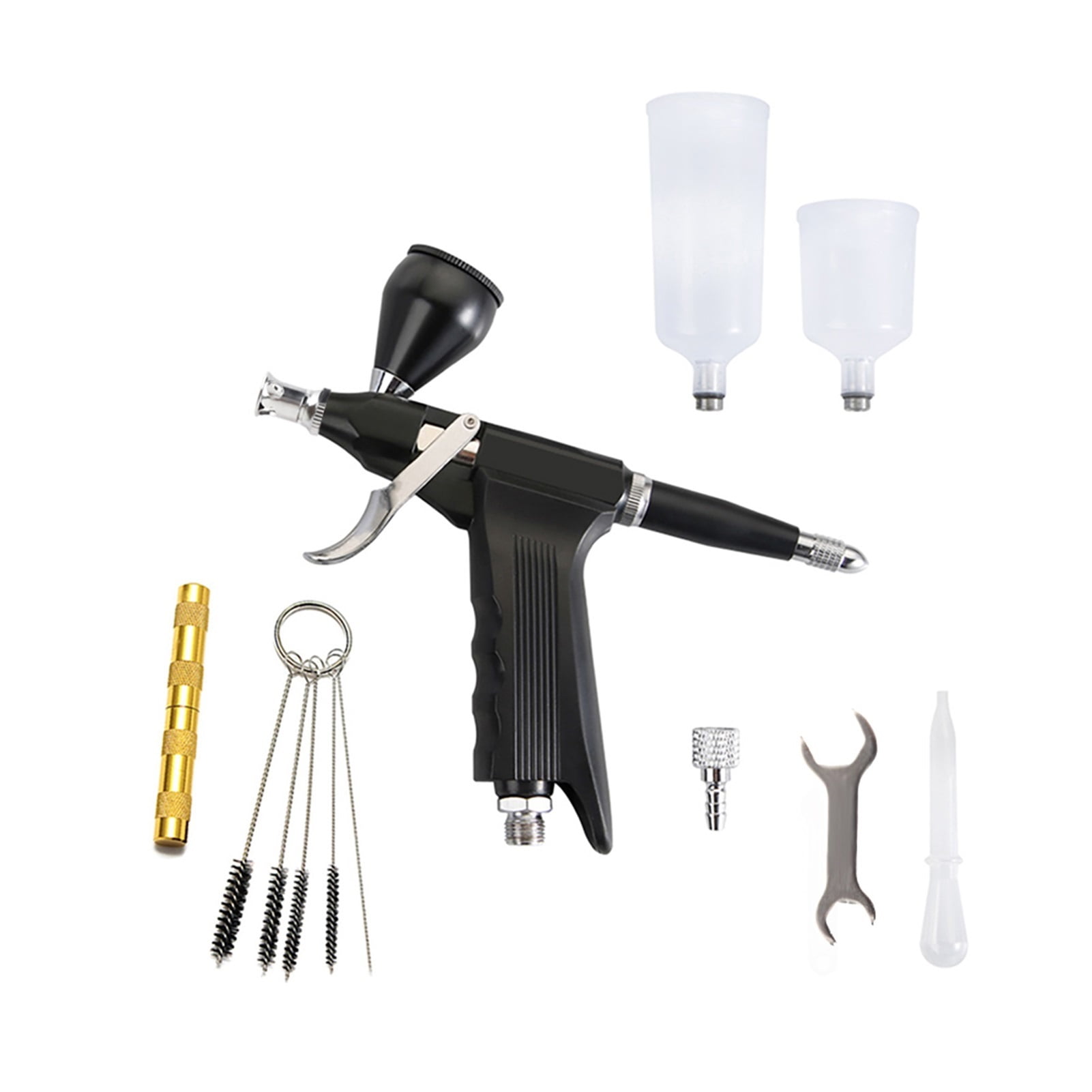 Dual Action Easy Clean Use Trigger Simple Disassembly 20 40 CC Cup High Capacity Airbrush Gun With Hose ,Versatile applications