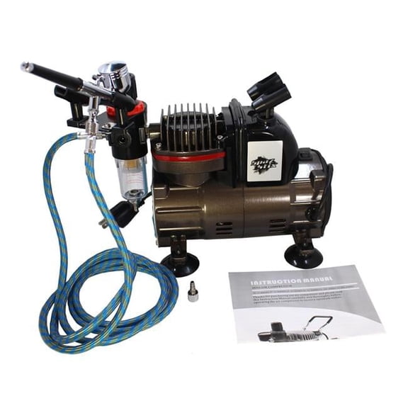 Dual Action Gravity Feed Airbrush & Compressor