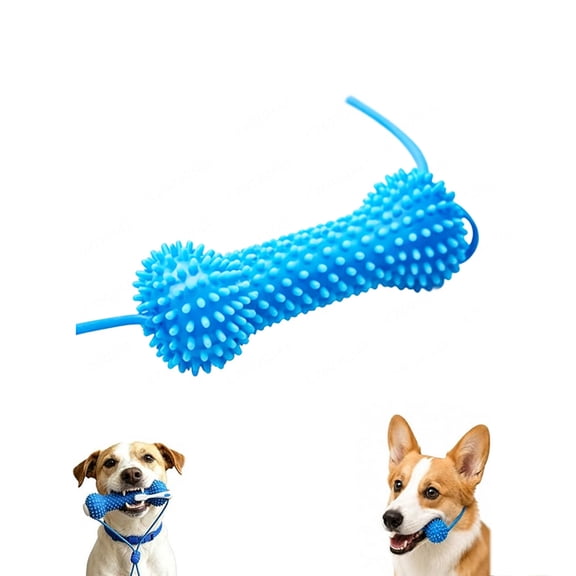 Dual-Action Teeth Cleaning Mouth Prop, Dog Dental Chew Toy, Pet Oral Care Toy, for Small Medium Large Dogs
