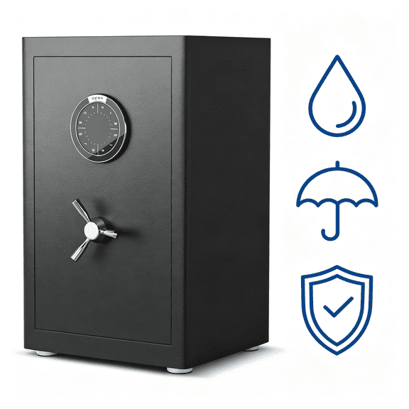 Dual Alarm Security Safe Box, Large 2.8 Cu Ft Digital Safe Cabinet with Heavy Duty Steel Body, Silent Mode Access, Drawer Storage and Adjustable Shelves