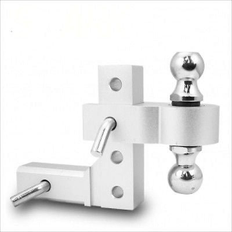 Dual Aluminum Adjustable Drop Down Trailer Hitch Receiver Tow Towing