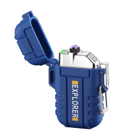 Dual Arc Plasma Electric Rechargeable Flameless Lighter Waterproof Windproof