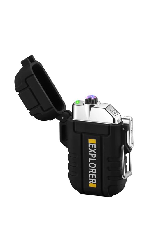 Dual Arc Plasma Electric Rechargeable Flameless Lighter Waterproof Windproof