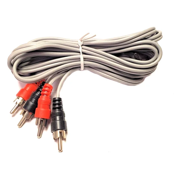 Dual Audio Patch Cable 10' Standard Rca Plugs 4H2-112 2 Pcs