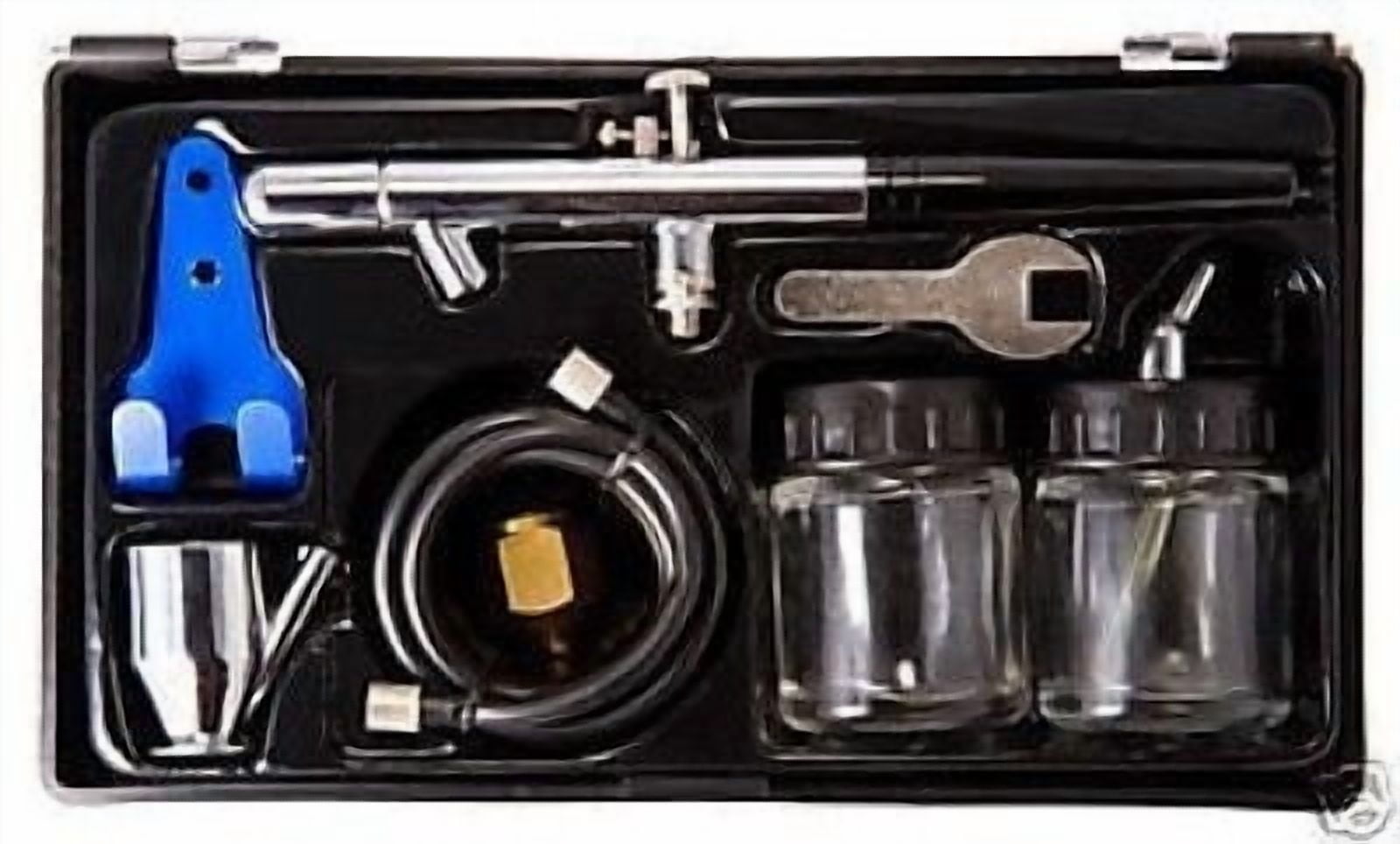 Dual Auto Airbrushing Kit Gun Tool Car Spray Paint Set Air Brushing Painting