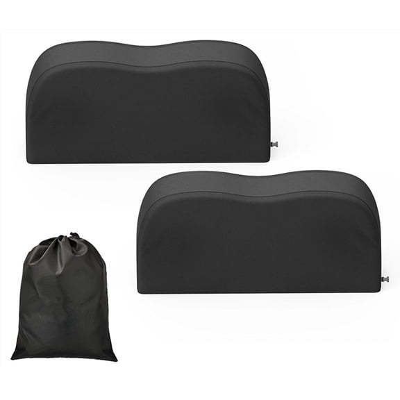 Dual Axle Wheel Covers (2 Pack) - Fits 27"-30" Tires, Waterproof Anti-UV 420D Oxford Black Tire Covers for RV/Truck/Trailer