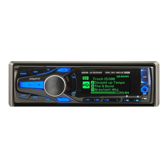 Dual Axxera AXD330 - Car - CD receiver - in-dash - Single-DIN - 60 Watts x 4