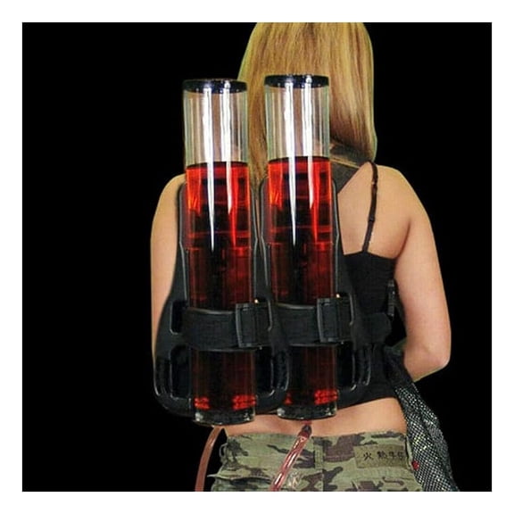 Dual Backpack Drink Dispenser Portable Dual Beverage Liquid Liquor Beer Backpack Dispenser 3+3 Liter