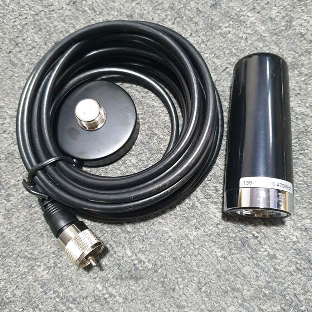 HH-N2RS VHF UHF Antenna Dual Band Cavo Coassiale 5M Montaggio Magnetico 4 Adattatori (SMA-Female/Maschio/BNC/SL16) Per Baofeng Kenwood TYT QYT Anytone