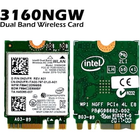 Pre-Owned Intel Dual Band Wireless-AC 3160NGW Card