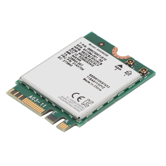 Dual Band Wireless AC 867Mbps NGFF M2 Network Card Bluetooth 4.2 High Speed Internal WiFi Card, 1.2 x 0.9 Inches / 3.0 x 2.2 cm