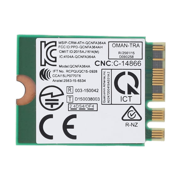 Dual Band Wireless Network Card for Desktop M.2 NGFF Interface 2.4G/5G WiFi Bluetooth 4.1 Adapter
