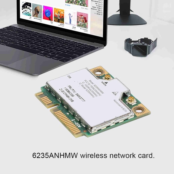 Dual Band Wireless PCI Express Half Mini Network Card Bluetooth 4.0 Adapter with 300Mbps Speed for Lenovo M93z M93P M62z M72z M73 M83 M82 (4.00 x 3.00 x 1.00 inches / 10.16 x 7.62 x 2.54 cm)