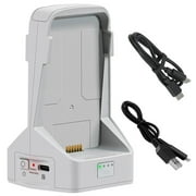 Dual Battery Charger with Storage Charge for #dji# Flip Drone | Dual Battery Charger with Storage & Charge Cable | Bi-Directional Charger for #dji# FLIP Drone Battery Y7E2