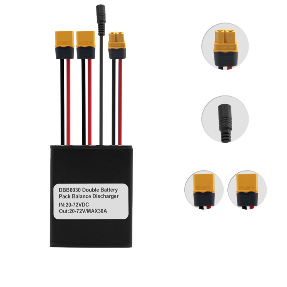 Dual Battery Connection Adapter Parallel Module For E-bike Bicycle 30A ...