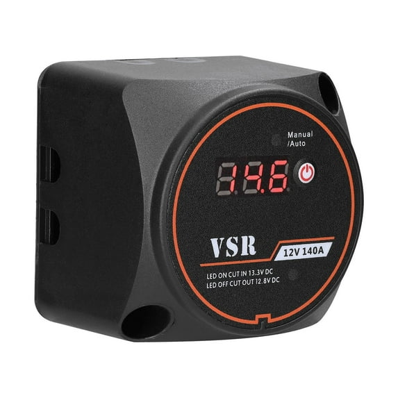 Dual Battery Isolator,Isolation Manual/auto Modes Isolator Battery Isolation Atv Utv Boat Dual Battery Isolator V 140a Dual Utv Boat Rv With Display Atv 12 V 140a Display Atv Utv Adben Black