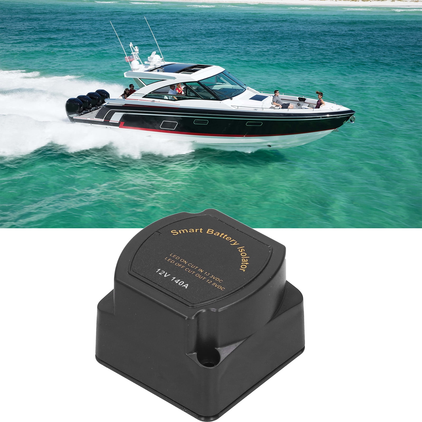 Dual Battery Isolator, Plastic Automatic Charging Voltage Sensitive