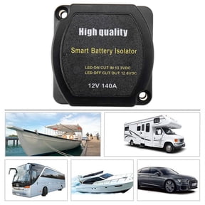 Dual Battery Smart Isolator 12V 140 Amp Voltage Sensitive Relay VSR Smart Switch for Car ATV UTV Boats RV's Camper Truck