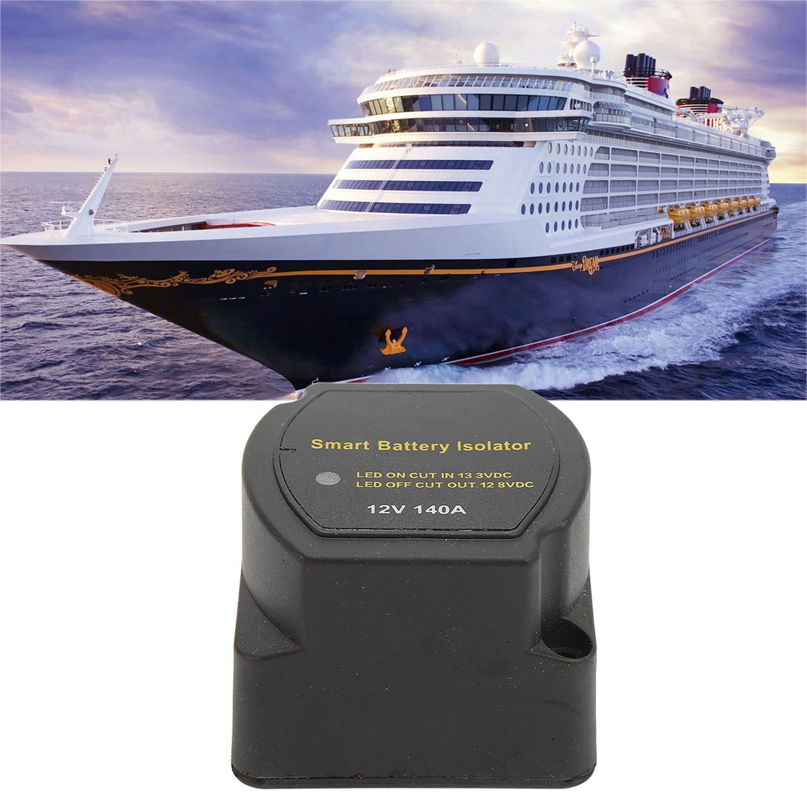 Dual BatteryIsolator Kit, Voltage Sensitive Relay Kit Anti Vibration