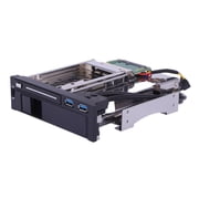 Dual Bay 3.5" + 2.5" Inch SATA III Hard Drive HDD & SSD Tray Caddy Internal Mobile Rack Enclosure Docking Station with USB 3.0 Port Hot Swap