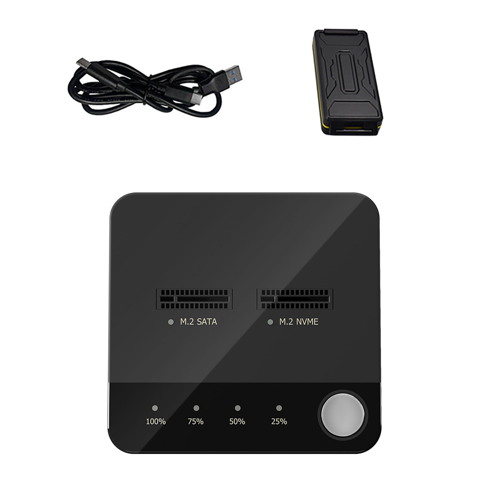 Dual Bay M 2 SSD NVMe M 2 Enclosure Offline Clone Duplicator Support Dual bay m 2 ssd nvme m 2 enclosure offline clone duplicator support