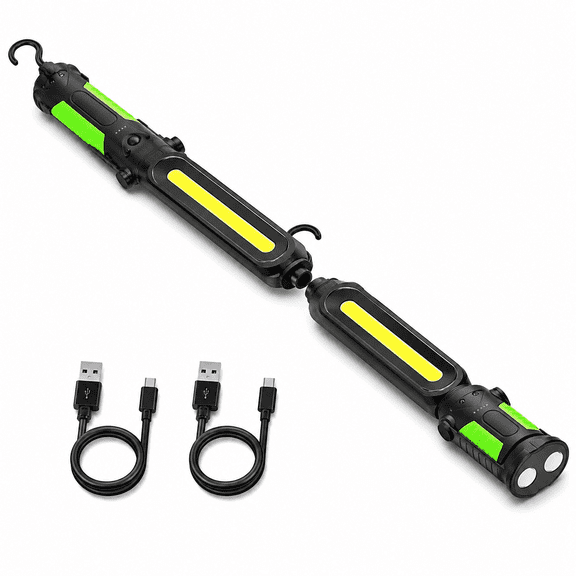 Dual-Beam Pro Magnetic Work Light, Rechargeable 2-in-1 Motion Sensor Light Bar for Mechanics, Inspection and Emergency