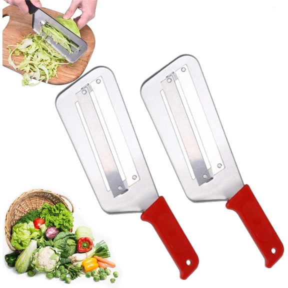 Dual Blade Julienne Cutter, Stainless Steel Dual Blade Julienne Cutter, Stainless Steel Shredder Knife, Cabbage Shredder Slicer, Multifunctional Vegetable