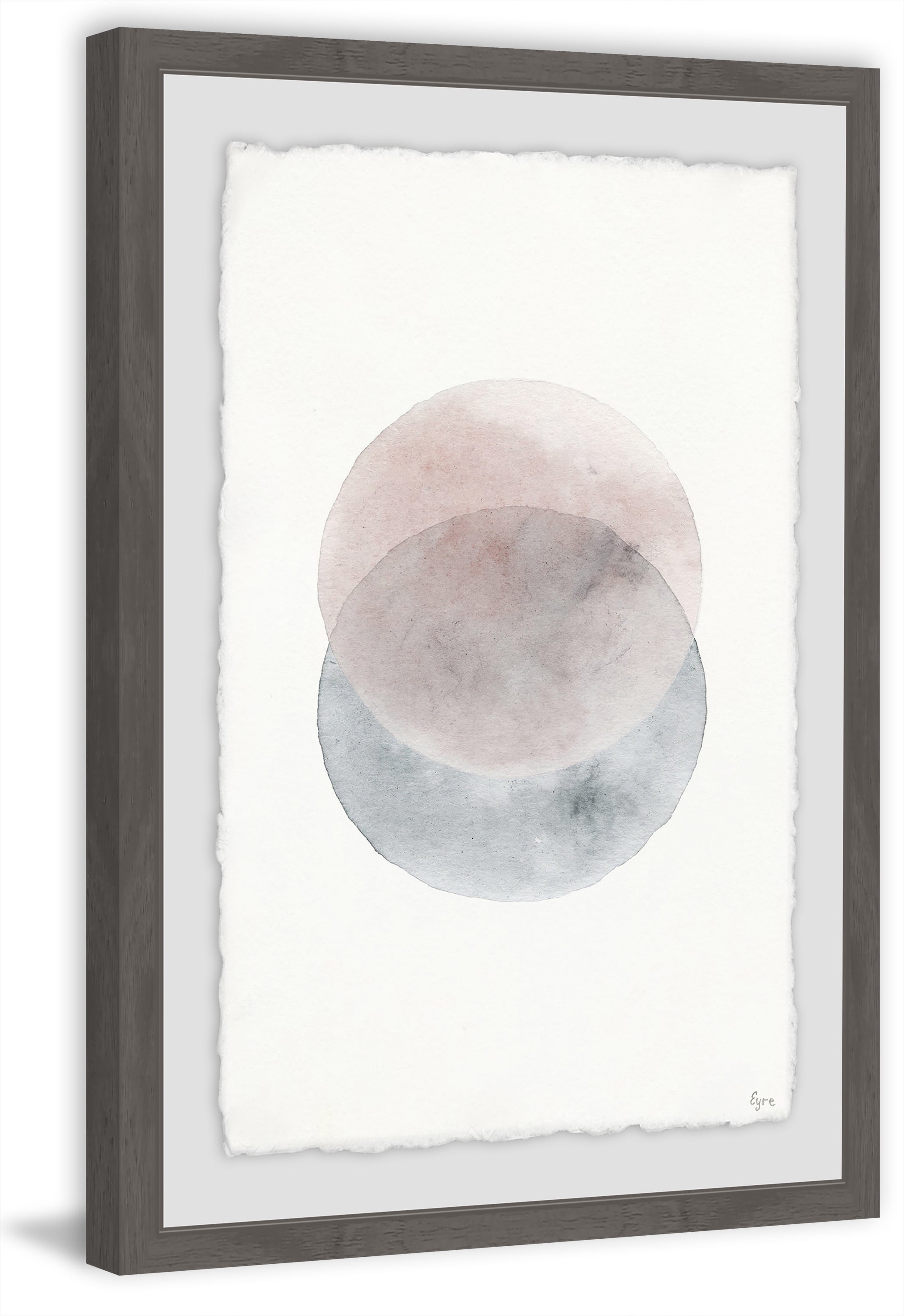 Dual Blotch Framed Painting Print