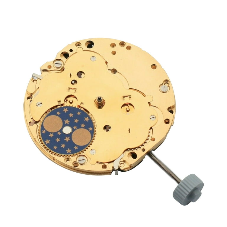 Dual Calendar Quartz Watch Movement Moon Phase For Harley For Ronda 706.1 Walmart