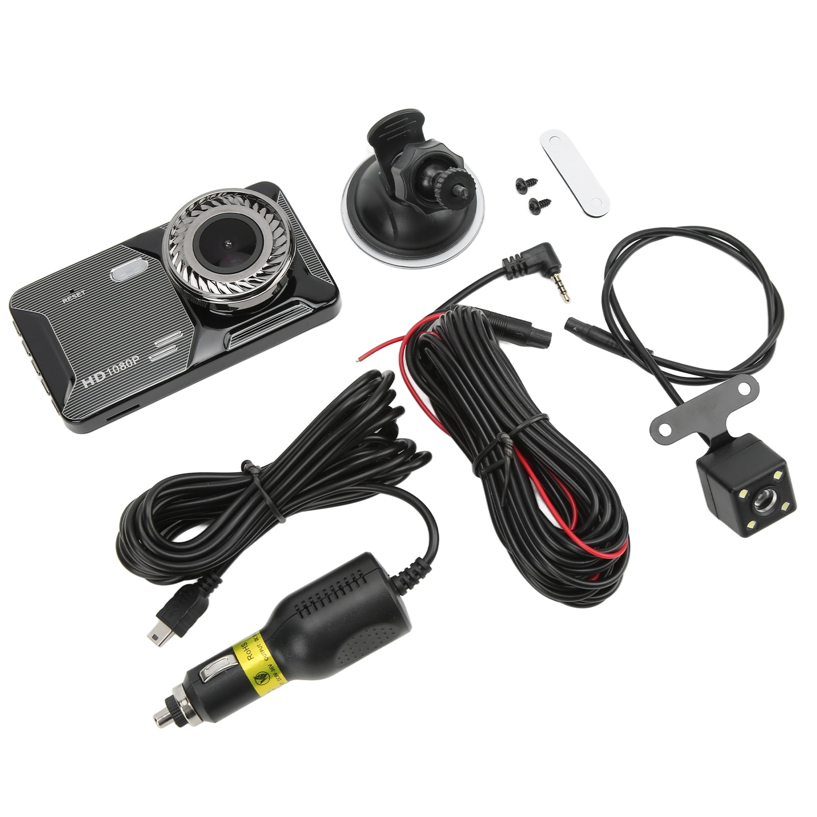 Dual Cam Front And Rear, 1080P Car Driving Recorder, 170 Wide Angle DVR