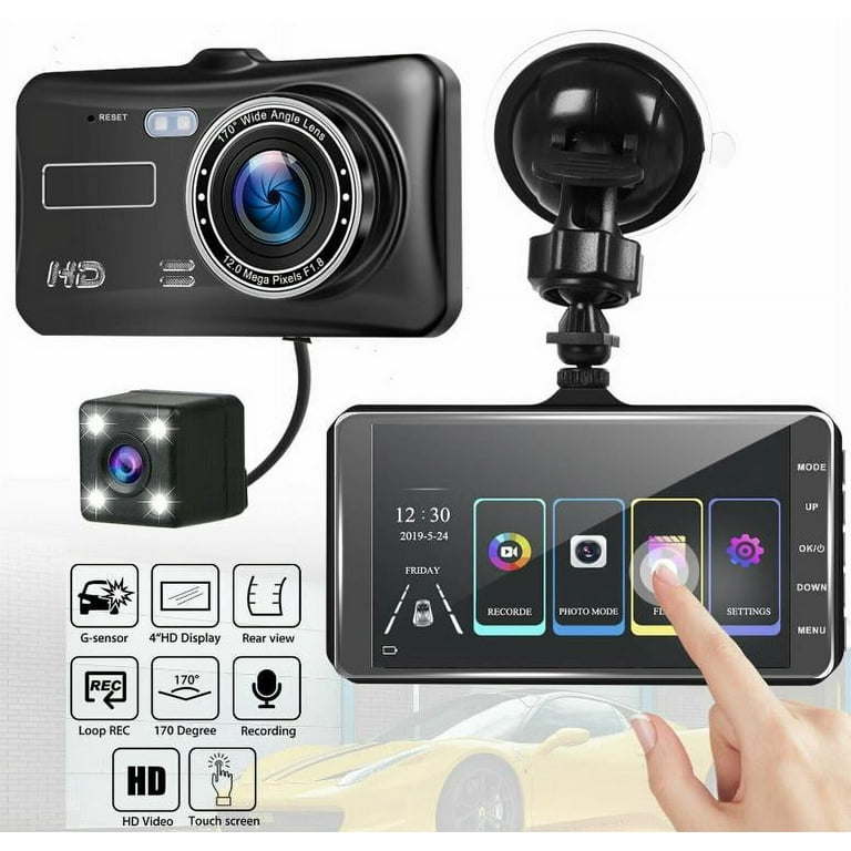 Victure Dash Cam Front and Rear, 1080P Dual Car Camera, Dash Camera for  Cars with Accident Recording, Parking Monitor, Loop Recording