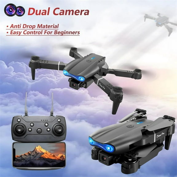 Dual-Camera Drone with 2 Batteries - Altitude Hold, Stable Flight, HD Aerial Photography, Beginner-Friendly Quadcopter for Adults & Kids