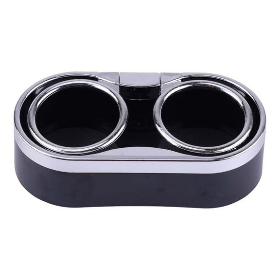 Dual Car Cup Holder Insert with Adjustable Gripper, Red Vehicle Drink Organizer for Cans, Coffee Cups, and Water Bottles