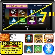 Dual Car In-Dash Unit with 7 LCD Display, Apple CarPlay, Bluetooth for Nissan Frontier