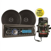Dual Car Stere, CD Player with Two 6.5 Speakers, New