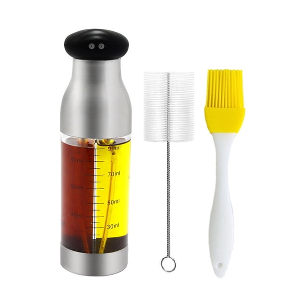 Dual-Chamber Oil and Vinegar Sprayer Bottle - Multi-Purpose, Healthy PC Material, 200ml Capacity and Easy-to-Use Kitchen Gadget
