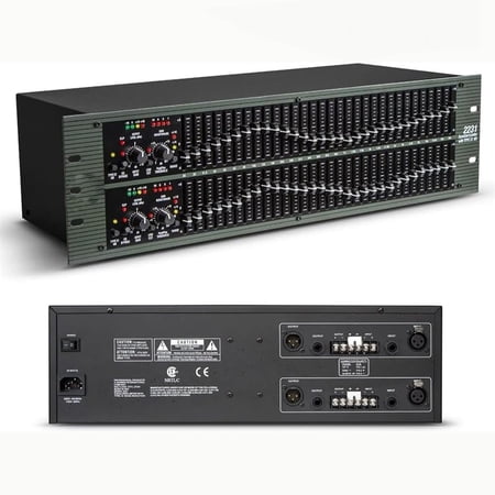 Dual Channel Audio Equalizer, Graphic Equalizer, Dual Channel 31-Band Audio Digital EQ Equalizer with Low/mid/treble Independent Adjustment, for DJ, Performance, Club