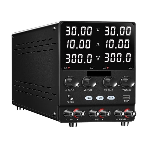 Dual-Channel DC Lab Power Supply Adjustable Switching Bench Source Digital Power Supply Series Parallel Output ,Stable Output