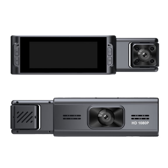 Dual Channel Dash Cam with 1080P Front and Interior Recording, Night Vision, IR Cabin Light, WiFi Support, Loop Recording for Safe Driving and Vehicle Surveillance