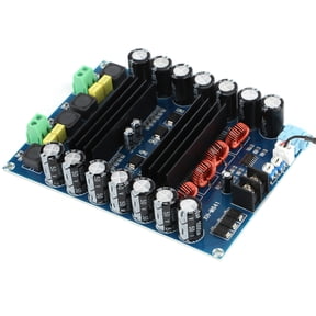 Dual Channel Digital Audio Power Amplifier Board TPA3116D2 2x150W Boost Stereo Amp Module DC 12V 24V XH-M641 High Power Output 5.3 x 3.9 x 1.0 inches / 13.6 x 9.9 x 2.5 cm