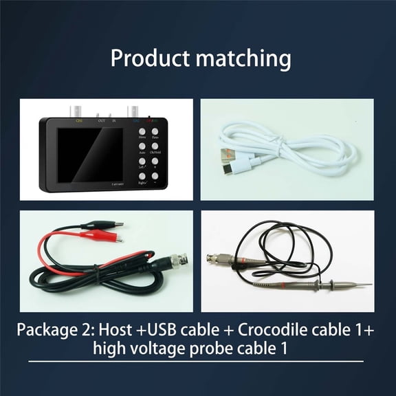Dual Channel Digital Oscilloscope 50M Sampling Rate 10MSa/S Analog Bandwidth One Key AUTO Portable Digital Oscilloscope ,Professional Designed