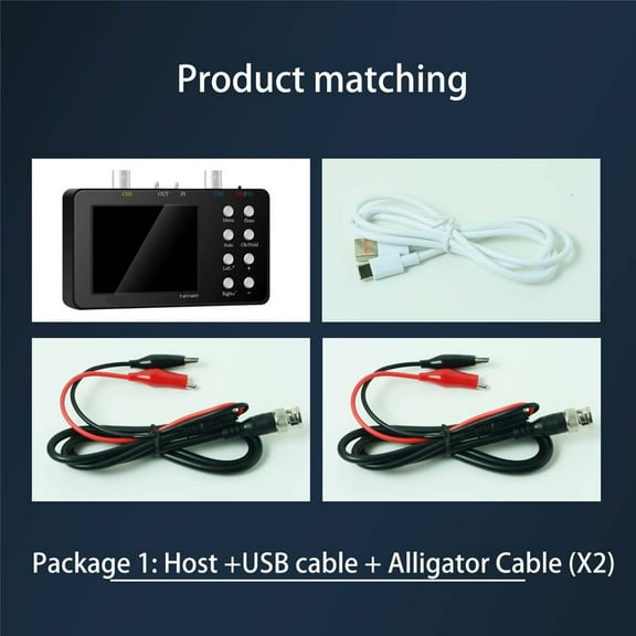 Dual Channel Digital Oscilloscope 50M Sampling Rate 10MSa/S Analog Bandwidth One Key AUTO Portable Digital Oscilloscope ,Professional Designed