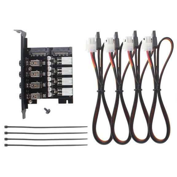 Dual Channel Hard Drive Controller Power Saving PCI Expansion Card with Cable Enhances PC Performance