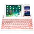 thumbnail image 1 of Dual Channel Multi-Device Universal Wireless Bluetooth Keyboard, Cute & Portable Slim Design with 20m Connection Range, Compatible with Tablet, Smartphone, PC, Windows, Android, iOS, Mac, 1 of 7